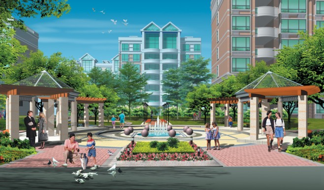 居住區綠化設計